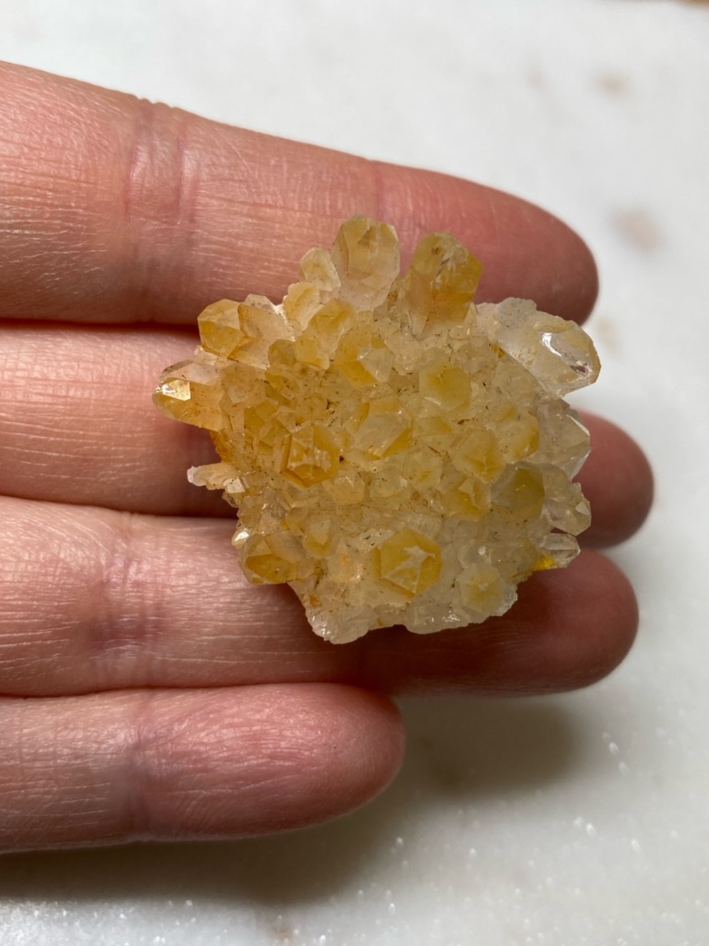 Raw Limonite Quartz Ring • Golden Healer Points • Natural Earthy Luxe Statement